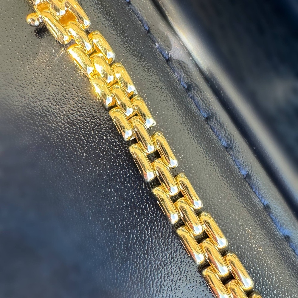 Vintage Chopard Happy Diamonds 18k yellow gold Heart panther link 0.07Ct Floatin - Picture 12 of 13
